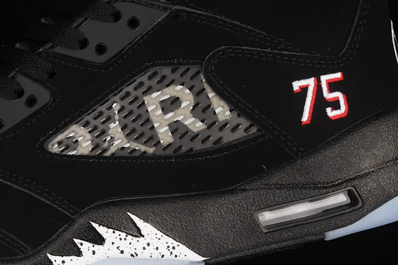 All categories Air Jordan Jordan series basketball shoes Air Jordan 5 G version Air Jordan 5 OG "Black Metallic" AJ5 Joe 5 black silver AV9175-001
